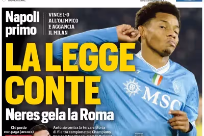 Today’s Papers: Conte catches Allegri, Roma beaten, Lautaro again