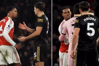 New footage shows cause of Gabriel and Harry Maguire clash after Man Utd beat Arsenal