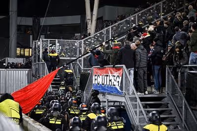 Europa League clash delayed as police kick out all away fans after major security concern