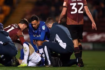 Premier League youngster stretchered off after sickening injury in EFL Trophy clash