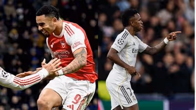 Gabriel Jesus e Vini Jr brilham em vitórias de Real e Arsenal