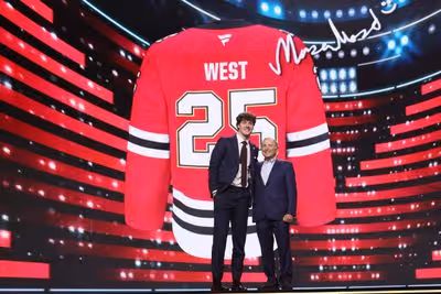 What I'm hearing about the Blackhawks: How committed is Mason West to hockey over football?
