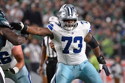 Cowboys' Tyler Smith will continue to start at left tackle, which could carry into 2026